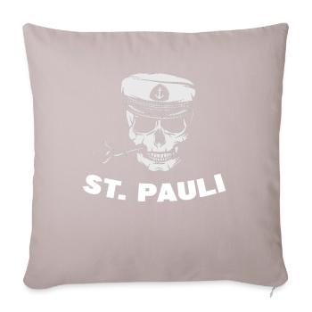 Hamburg Tshirt Geschenk Moin Hamburch Fußball - Sofakissenbezug 45 x 45 cm - helles Taupe - Vorne