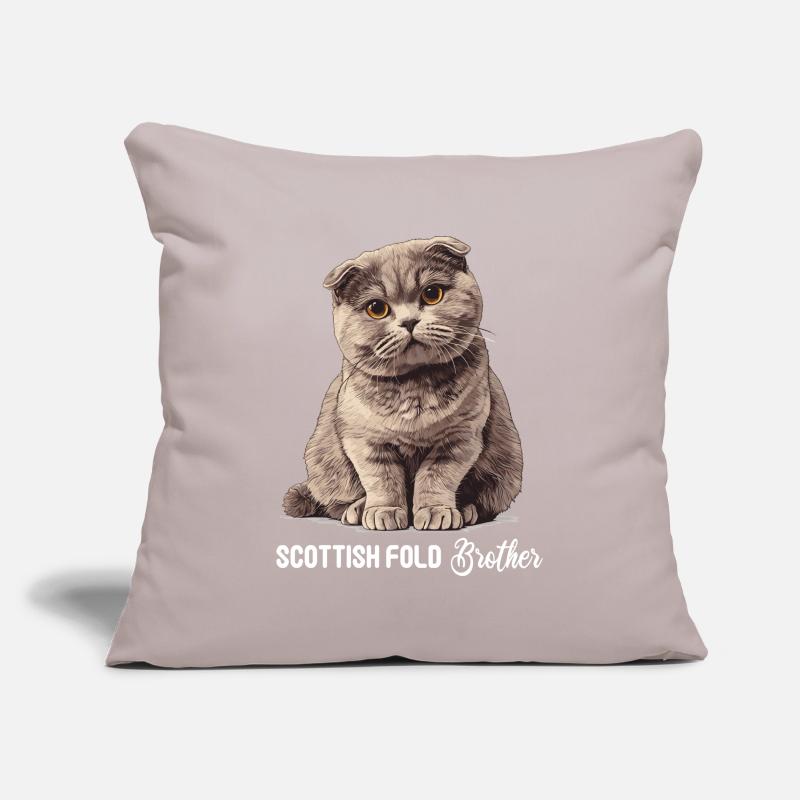 Scottish Fold Kitten Scottish Fold Cat Sofa pillowcase 17,3'' x 17,3'' (45 x 45 cm)