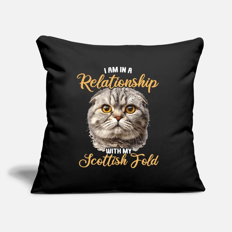 Scottish Fold Kitten Scottish Fold Cat Sofa pillowcase 17,3'' x 17,3'' (45 x 45 cm)