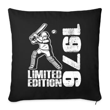 Édition limitée 1976 Édition limitée Cricket - Housse de coussin décorative 45 x 45 cm - noir - Devant