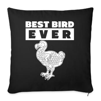 Dodo Best Bird Ever Dodos - Sofakissenbezug 45 x 45 cm - Schwarz - Vorne