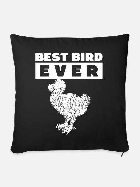 Dodo Best Bird Ever Dodos - Sofakissenbezug 45 x 45 cm - Schwarz