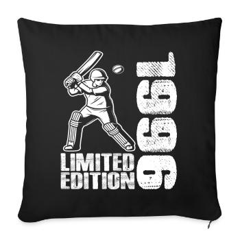 Limited Edition 1996 Limited Edition Cricket - Sofa pillowcase 17,3'' x 17,3'' (45 x 45 cm) - black - Front