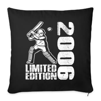 Limited Edition 2006 Limited Edition Cricket - Sofa pillowcase 17,3'' x 17,3'' (45 x 45 cm) - black - Front