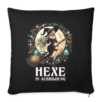 Witch In Training - Sofa pillowcase 17,3'' x 17,3'' (45 x 45 cm) - black - Front