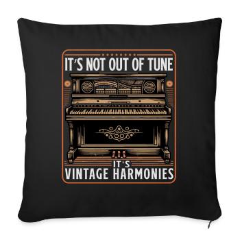 Orchestra piano musician piano teacher outfit - Sofa pillowcase 17,3'' x 17,3'' (45 x 45 cm) - black - Front