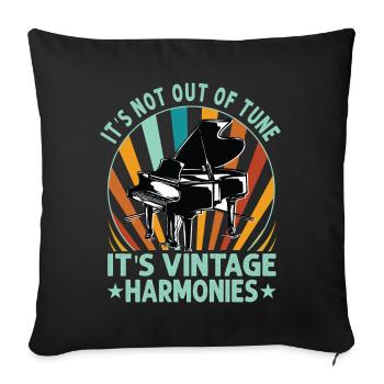 Tenue de pianiste musicien musicien de claviériste - Housse de coussin décorative 45 x 45 cm - noir - Devant
