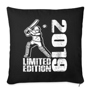 Limited Edition 2019 Limited Edition Cricket - Sofa pillowcase 17,3'' x 17,3'' (45 x 45 cm) - black - Front