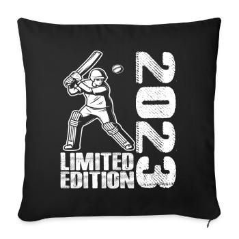 Édition limitée 2023 Édition limitée Cricket - Housse de coussin décorative 45 x 45 cm - noir - Devant