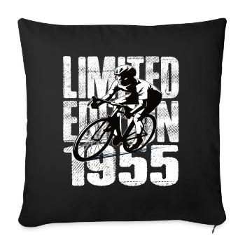 Édition limitée 1955 édition limitée anniversaire - Housse de coussin décorative 45 x 45 cm - noir - Devant
