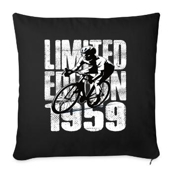 Édition limitée 1959 édition limitée anniversaire - Housse de coussin décorative 45 x 45 cm - noir - Devant