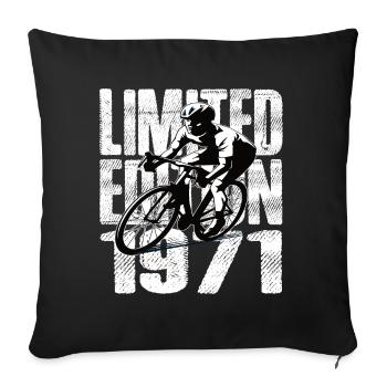 Édition limitée 1971 Édition limitée anniversaire - Housse de coussin décorative 45 x 45 cm - noir - Devant