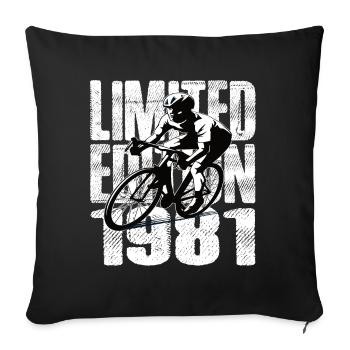 Édition limitée 1981 Édition limitée anniversaire - Housse de coussin décorative 45 x 45 cm - noir - Devant