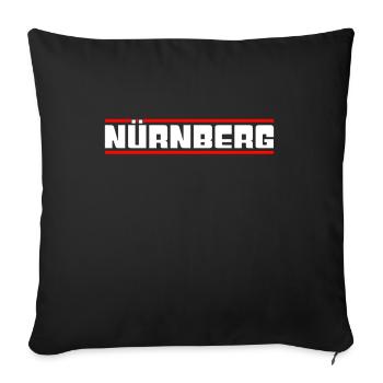 Nuremberg - Sofa pillowcase 17,3'' x 17,3'' (45 x 45 cm) - black - Front