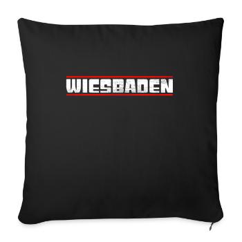 Wiesbaden - Housse de coussin décorative 45 x 45 cm - noir - Devant