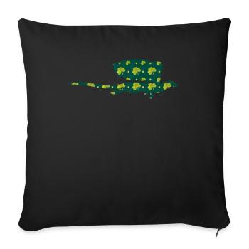 Dragon St. Patrick's Day Dragon Kids - Sofa pillowcase 17,3'' x 17,3'' (45 x 45 cm) - black - Front