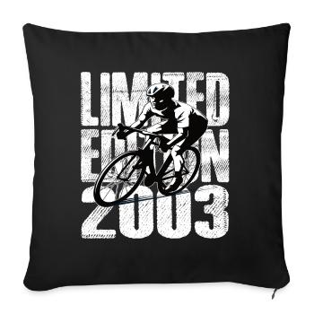 Limited Edition 2003 Limited Edition Birthday - Sofa pillowcase 17,3'' x 17,3'' (45 x 45 cm) - black - Front