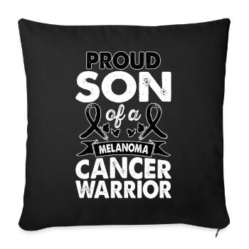Son Of Melanoma Cancer Warrior Awareness Month - Sofakissenbezug 45 x 45 cm - Schwarz - Vorne