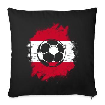 Austria Austria Vienna Styria Tyrol - Sofa pillowcase 17,3'' x 17,3'' (45 x 45 cm) - black - Front