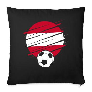 Austria Austria Vienna Styria Tyrol - Sofa pillowcase 17,3'' x 17,3'' (45 x 45 cm) - black - Front