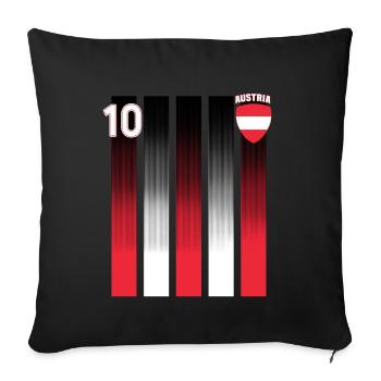 Austria Austria Vienna Styria Tyrol - Sofa pillowcase 17,3'' x 17,3'' (45 x 45 cm) - black - Front