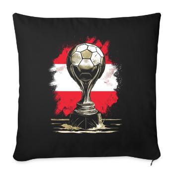 Austria Austria Vienna Styria Tyrol - Sofa pillowcase 17,3'' x 17,3'' (45 x 45 cm) - black - Front