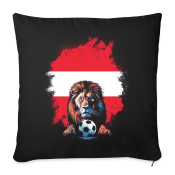 Austria Austria Vienna Styria Tyrol - Sofa pillowcase 17,3'' x 17,3'' (45 x 45 cm) - black - Front