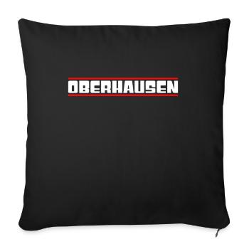 Oberhausen - Sofakissenbezug 45 x 45 cm - Schwarz - Vorne
