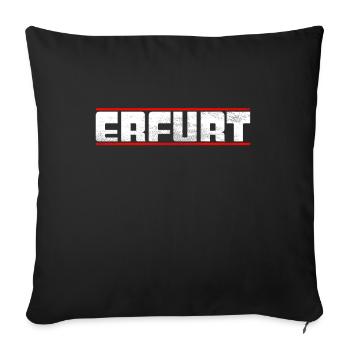 Erfurt - Sofa pillowcase 17,3'' x 17,3'' (45 x 45 cm) - black - Front