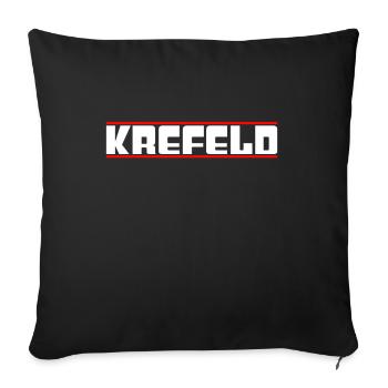 Krefeld - Sofa pillowcase 17,3'' x 17,3'' (45 x 45 cm) - black - Front