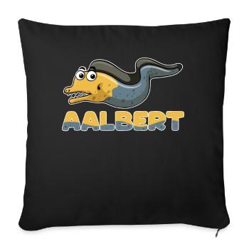 Albert Name, tenue d’Aalbert pour le jour du nom avec - Housse de coussin décorative 45 x 45 cm - noir - Devant