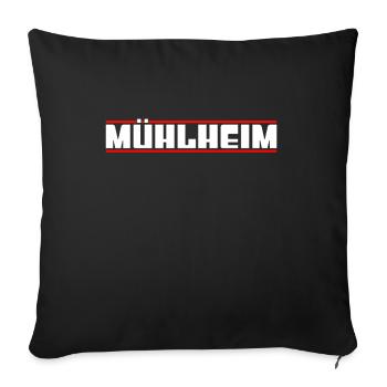 Mühlheim - Sofa pillowcase 17,3'' x 17,3'' (45 x 45 cm) - black - Front