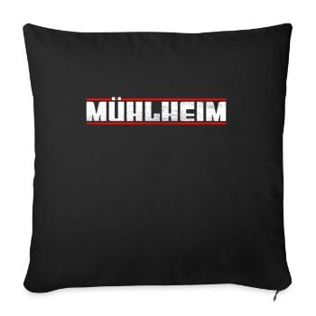 Mühlheim - Sofa pillowcase 17,3'' x 17,3'' (45 x 45 cm) - black - Front