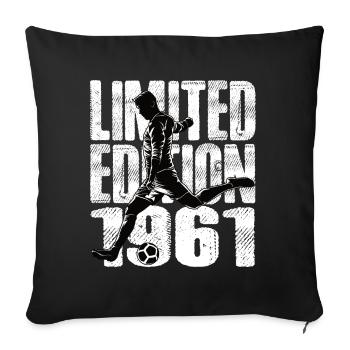 Édition limitée 1961 Édition limitée Football - Housse de coussin décorative 45 x 45 cm - noir - Devant