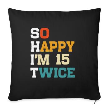 30 Birthday 30 Years Born in 1994 - Sofa pillowcase 17,3'' x 17,3'' (45 x 45 cm) - black - Front