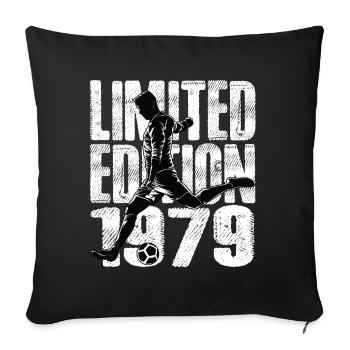 Limited Edition 1979 Limited Edition Football - Sofa pillowcase 17,3'' x 17,3'' (45 x 45 cm) - black - Front