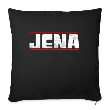 Jena - Sofa pillowcase 17,3'' x 17,3'' (45 x 45 cm) - black - Front