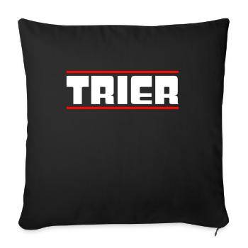 Trier - Sofa pillowcase 17,3'' x 17,3'' (45 x 45 cm) - black - Front