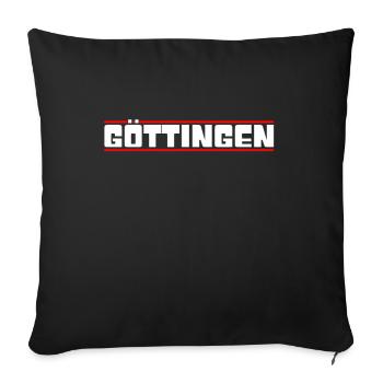 Goettingen - Sofa pillowcase 17,3'' x 17,3'' (45 x 45 cm) - black - Front