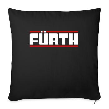 Fürth - Sofa pillowcase 17,3'' x 17,3'' (45 x 45 cm) - black - Front
