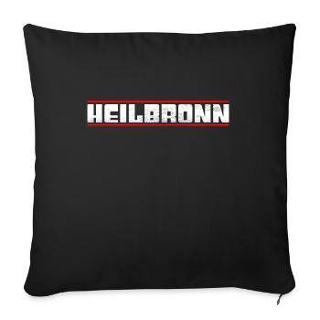 Heilbronn - Housse de coussin décorative 45 x 45 cm - noir - Devant