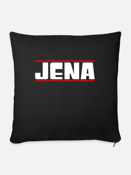 Jena - Sofakissenbezug 45 x 45 cm - Schwarz
