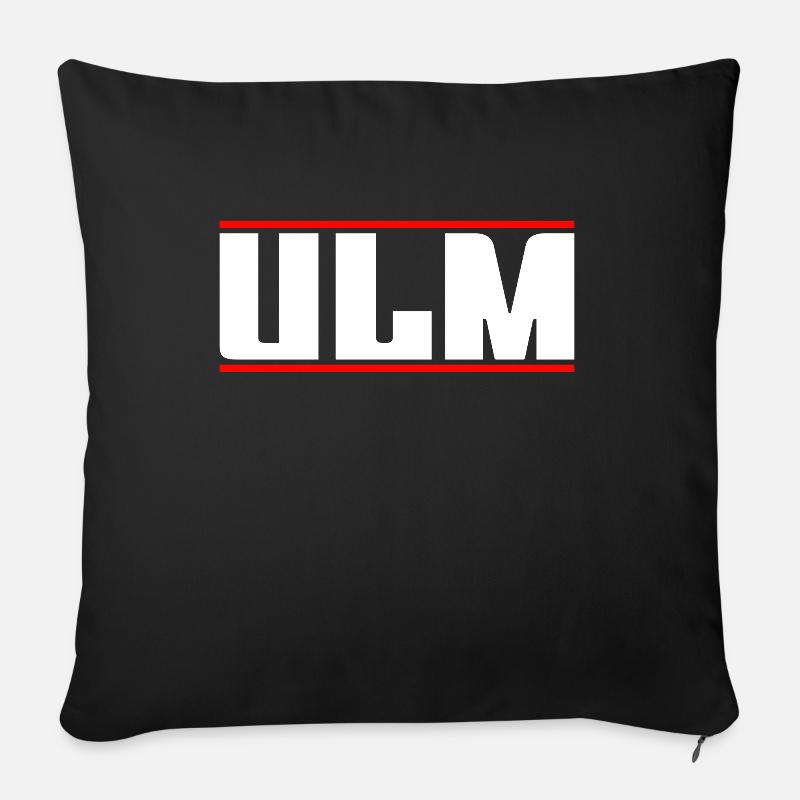 Ulm - Sofakissenbezug 45 x 45 cm - Schwarz