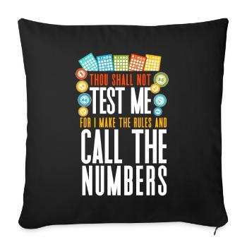 Bingo Joueur Bingo Bingo Caller Thou - Housse de coussin décorative 45 x 45 cm - noir - Devant