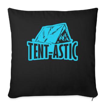 Camping Hiking Outdoor Tent - Sofa pillowcase 17,3'' x 17,3'' (45 x 45 cm) - black - Front