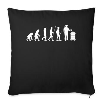Beekeeper Tshirt Honey Bee Beekeeping Beekeeper - Sofa pillowcase 17,3'' x 17,3'' (45 x 45 cm) - black - Front