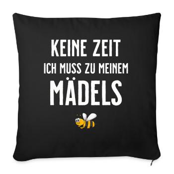 Beekeeper Tshirt Honey Bee Beekeeping Beekeeper - Sofa pillowcase 17,3'' x 17,3'' (45 x 45 cm) - black - Front