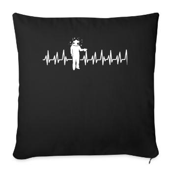 Beekeeper Tshirt Honey Bee Beekeeping Beekeeper - Sofa pillowcase 17,3'' x 17,3'' (45 x 45 cm) - black - Front