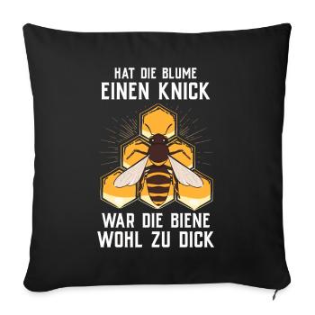 Beekeeper Tshirt Honey Bee Beekeeping Beekeeper - Sofa pillowcase 17,3'' x 17,3'' (45 x 45 cm) - black - Front