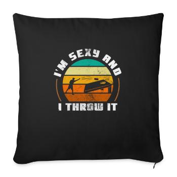 Cornhole - Housse de coussin décorative 45 x 45 cm - noir - Devant